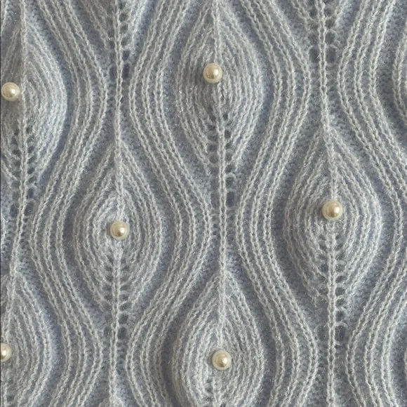 🩵✨🤍 Baby Blue Knit Sweater NWOT - Picture 6 of 7